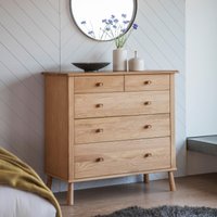 Uttara Scandi Oak 5 Drawer Chest