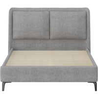 Snuggle Beds Cecilia Pillow Back Bed King Size Grey Silver Bed Frame