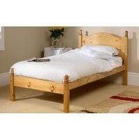 Friendship Mill Orlando Wooden Bed Frame, Small Single, 2 Side Drawers, High Foot End