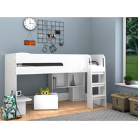 Kidsaw Mid Sleeper with Toybox Cube Single Childrens Bed
